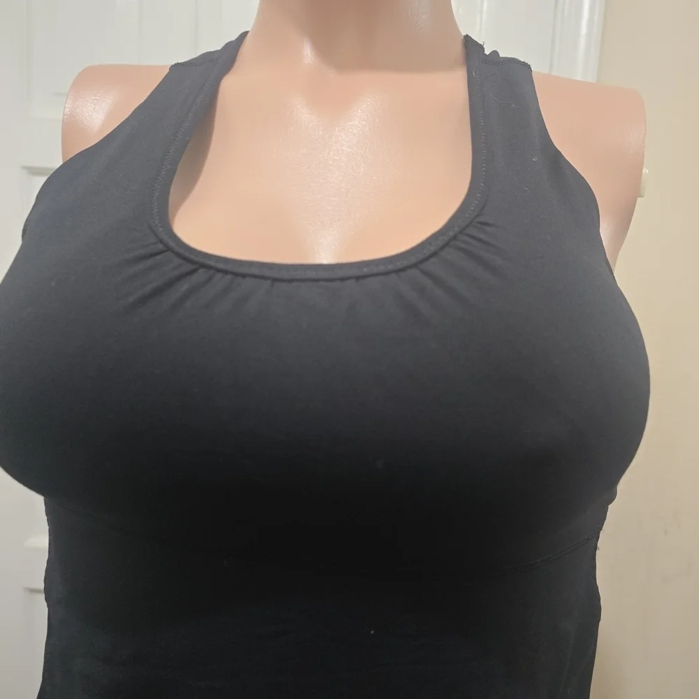 Lululemon Athletica Black Cutout Tank Top